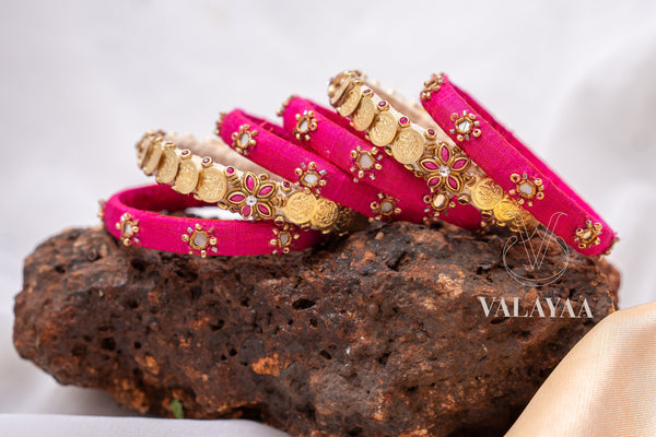 Coin Bangle and Pink Elegance