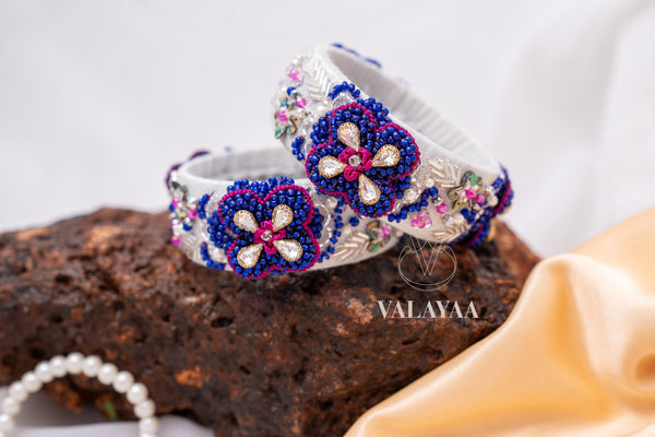 Scattered Sequin Floral Bangles