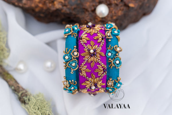 Floral & Leaf Design Bangle