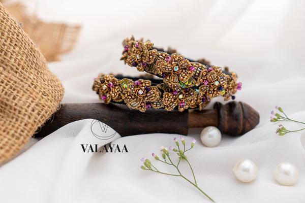 Zardozi Work And Sequins Bangle