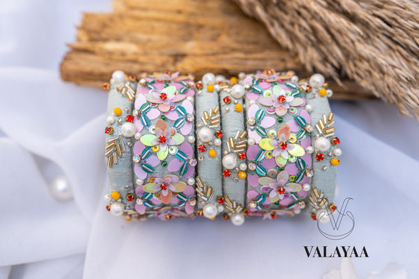 Embroidery Sequin Design Bangle