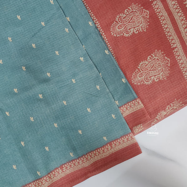 Chanderi checks saree