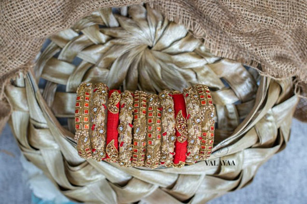Peacock Kundan Bangle