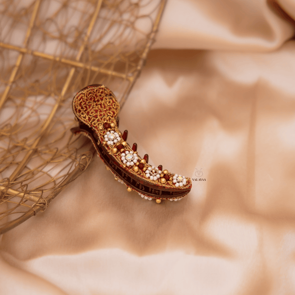 Wave bead Crocodile clip