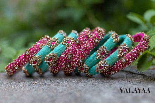 Pastel Prism Charm Bangles