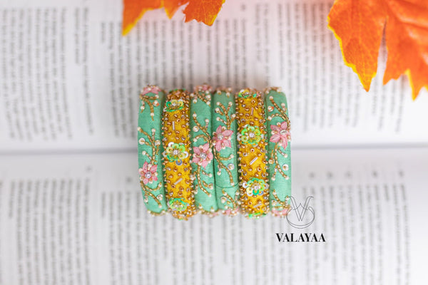 Scattered Beads Designed Bangles