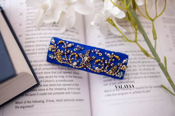 Twisted Leaf & Floral Designed Barette Clip