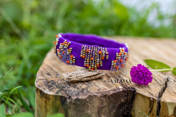 THREADED SPARKLING BEAD BANGLES