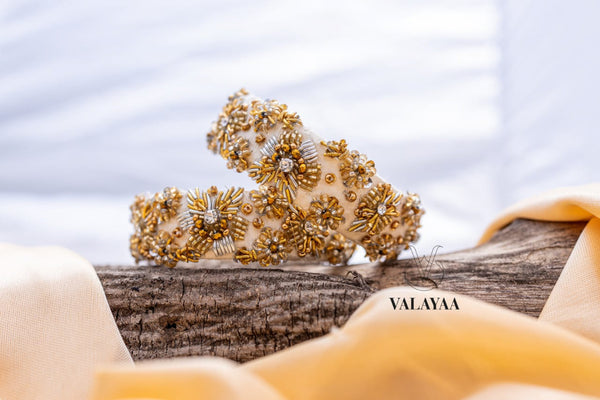 EMBROIDEY FLORAL WORK BANGLES