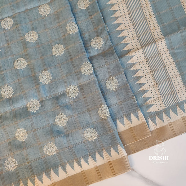 Matka Tussar Silk Saree