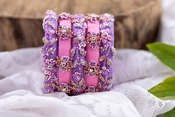 Floral Embellished Creeper Bangle
