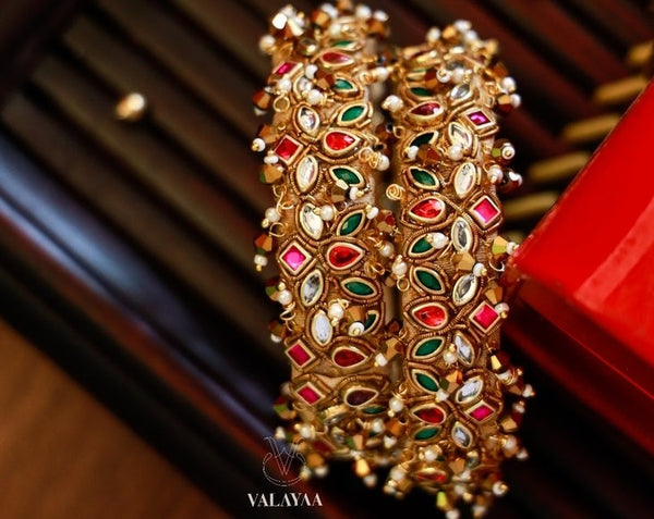 Tilak Multicolor Stone Magic Bangle