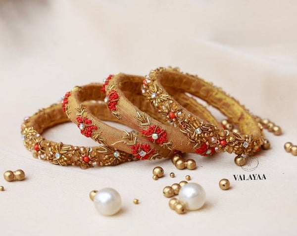 Tissue Floral Mastery in Gold