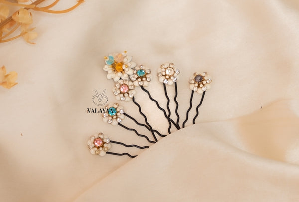 Whitish Floral Upin SET