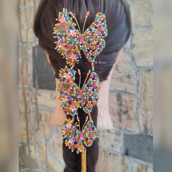Butterfly long braid hangings