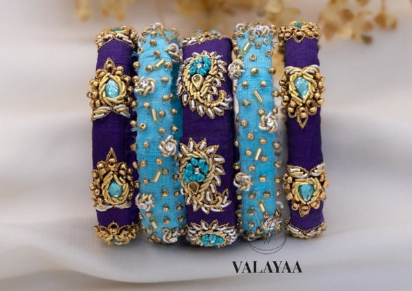 MangoGlow Artistry Zardosi Elegance in Every Bangle