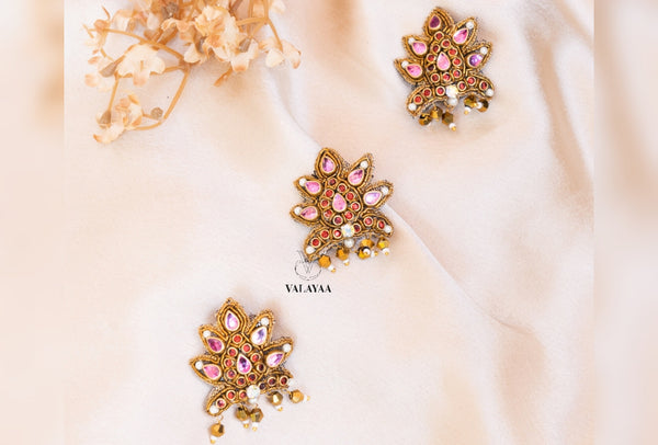 TILAK LOTUS ALLIGATOR CLIPS