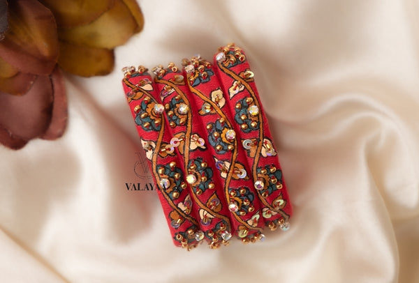 Hand-painted Kalamkari Bangles