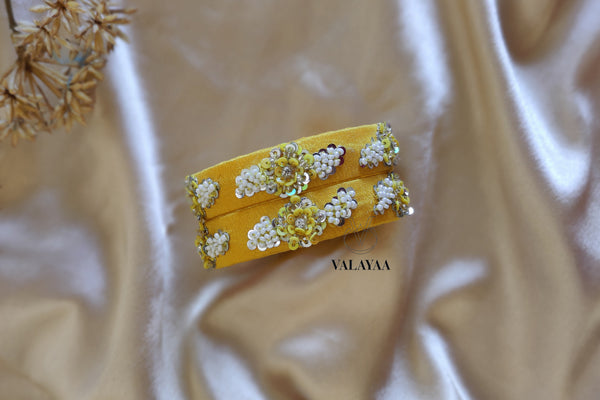 Floral  Sequin  Bangle